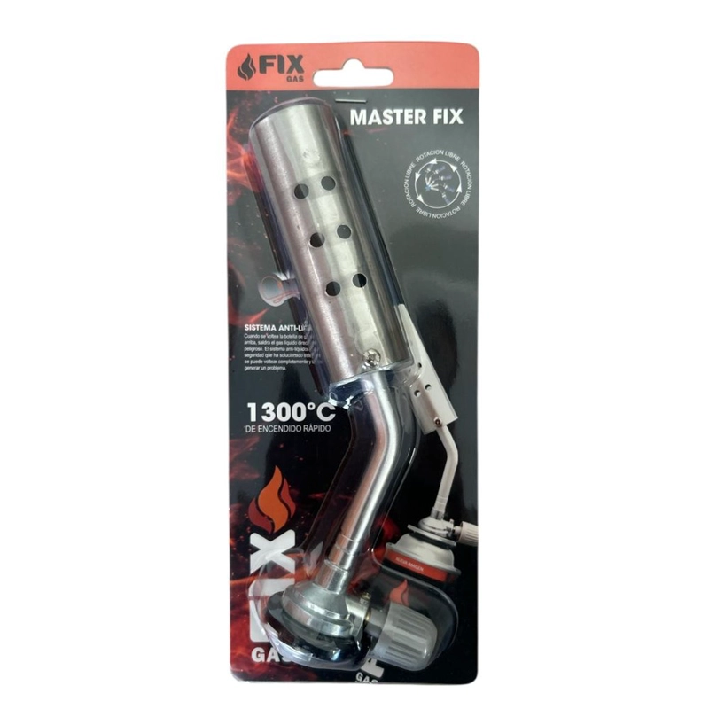 MINI SOPLETE PORTÁTIL FIX PARA COCINA CAMPING FERRETERIA ADAPTABLE CON GAS BUTANO SANTOFA ELECTRONICS S1978 - 3