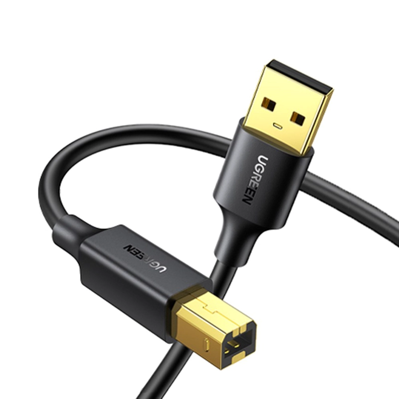 CABLE PARA IMPRESORA USB 2.0 UGREEN 2 METROS ALTA VELOCIDAD 480MBPS SANTOFA ELECTRONICS S1984 - 1