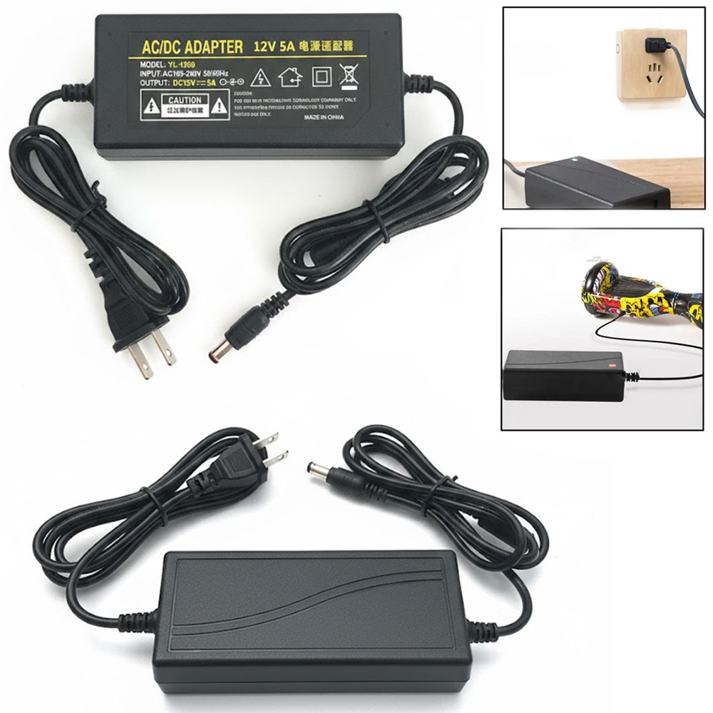 ADAPTADOR DE CORRIENTE/ FUENTE DE PODER 12V 5A CON CONECTOR 5.5*2.5MM SANTOFA ELECTRONICS S2013 - 5