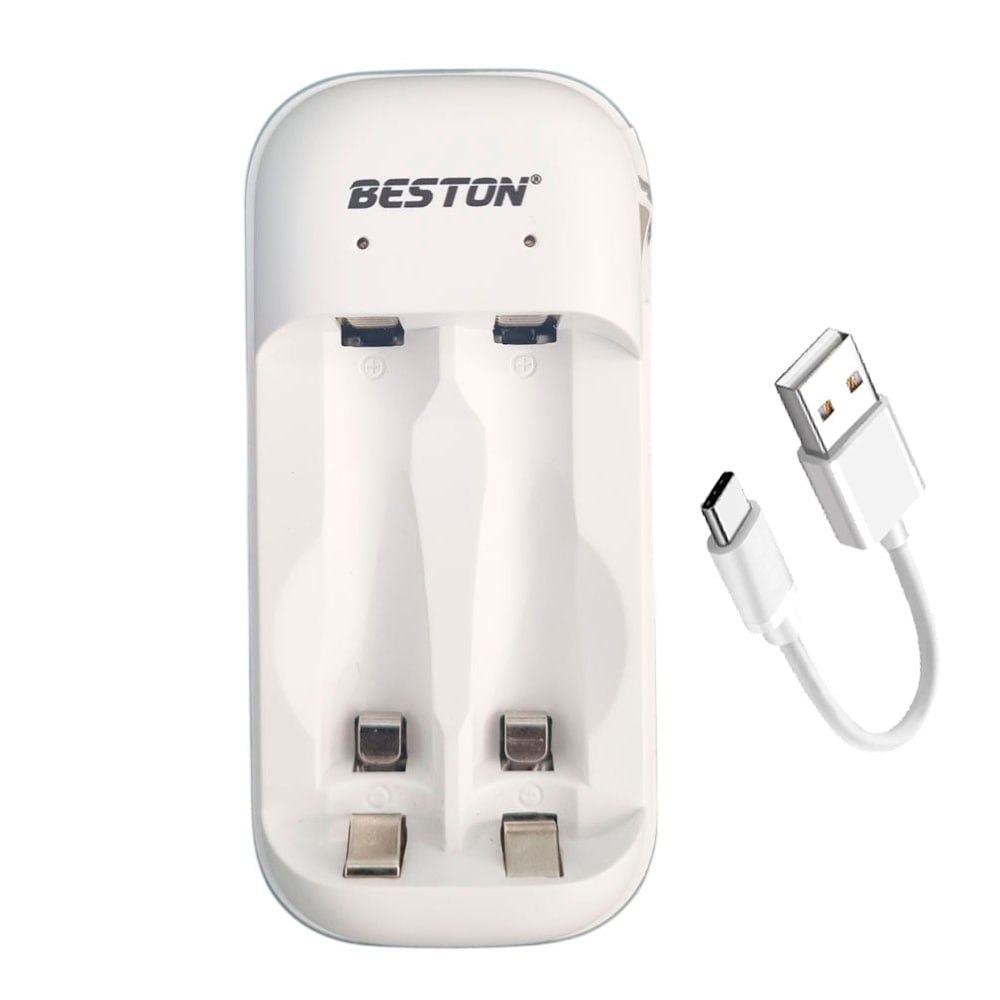 CARGADOR INTELIGENTE DE PILAS NI-MH 2 PUESTOS AA Y AAA SANTOFA ELECTRONICS S2023 - 1