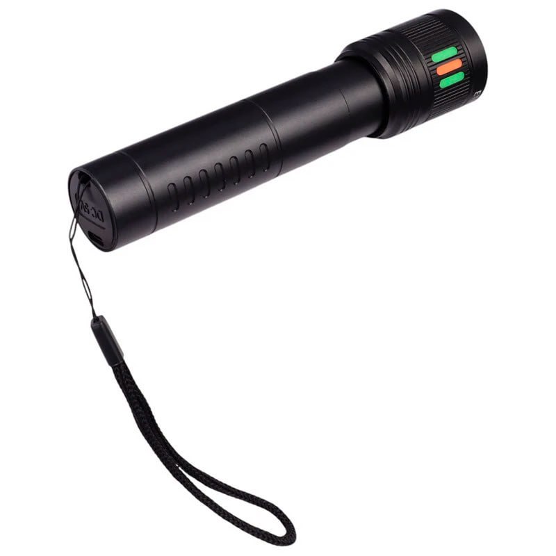 LINTERNA TÁCTICA LED RECARGABLE USB CON LUZ LATERAL COB SANTOFA ELECTRONICS S2030 - 8