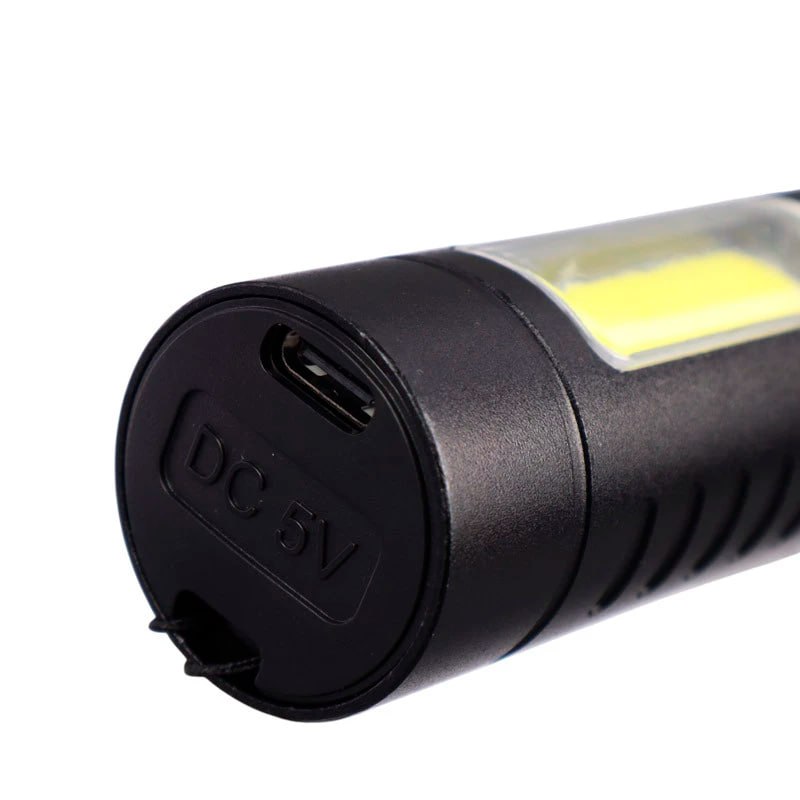 LINTERNA TÁCTICA LED RECARGABLE USB CON LUZ LATERAL COB SANTOFA ELECTRONICS S2030 - 9