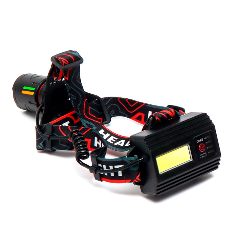 LINTERNA FRONTAL RECARGABLE OPALUX 10W DUAL CON ZOOM 7 MODOS 18650 IPX3 SANTOFA ELECTRONICS S2034 - 5