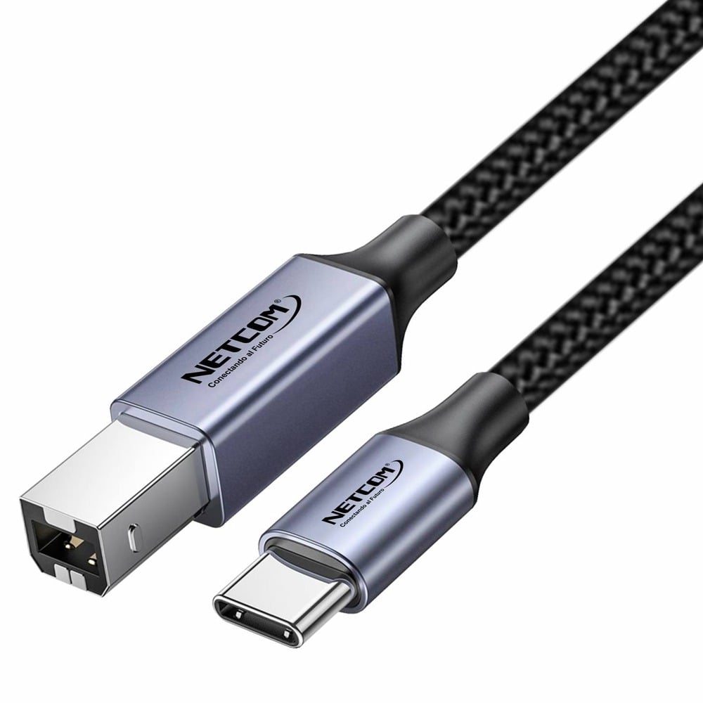 CABLE IMPRESORA TIPO C USB 2.0 TIPO B A USB C 1.8 METROS SANTOFA ELECTRONICS S1172 - 1