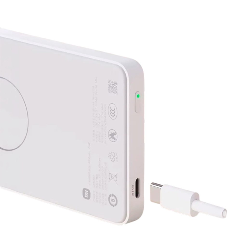POWER BANK MAGNÉTICO XIAOMI 5000MAH CARGA INALÁMBRICA 7.5W USB-C S2040 SATOFA ELECTRONICS - 6