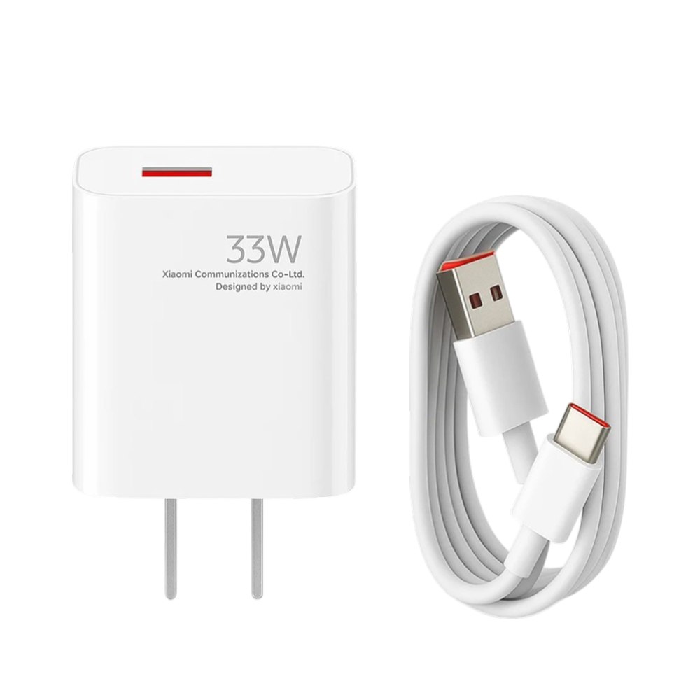 CARGADOR XIAOMI 33W CARGA RÁPIDA USB-A A USB-C SAANTOFA ELECTRONICS S2043 - 1