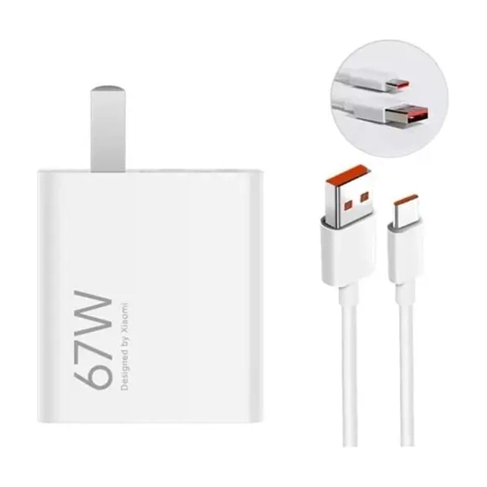 CARGADOR XIAOMI 67W TURBO CHARGE CABLE USB-A A USB-C ADAPTADOR DE CARGA RÁPIDA SANTOFA ELECTRONICS S2044 - 2