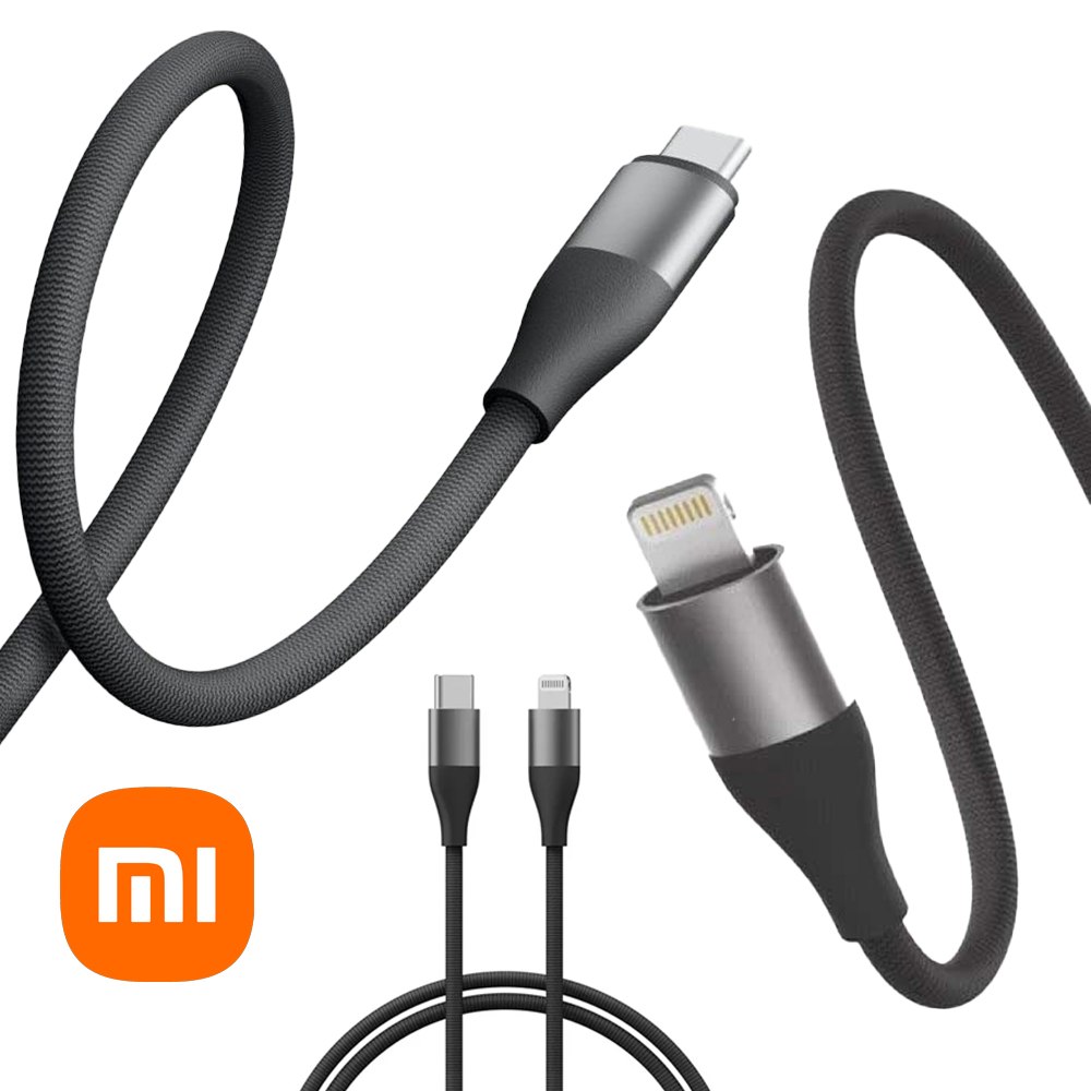 CABLE TIPO C A LIGHTNING XIAOMI CARGA RÁPIDA TRANSFERENCIA DE DATOS SANTOFA ELECTRONICS S2050 - 7
