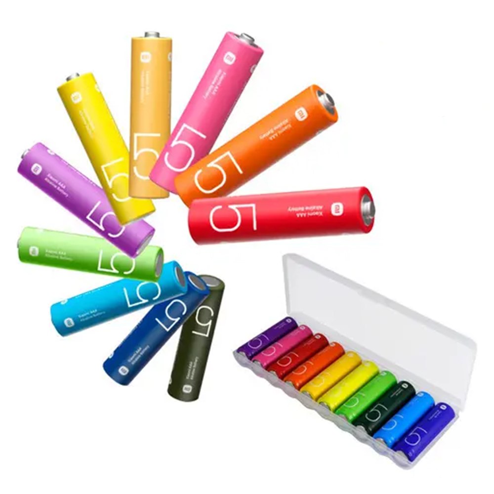 PILAS ALCALINAS XIAOMI AA LR6 1.5V PACK X10 LARGA DURACIÓN SANTOFA ELECTRONICS 2051 - 1