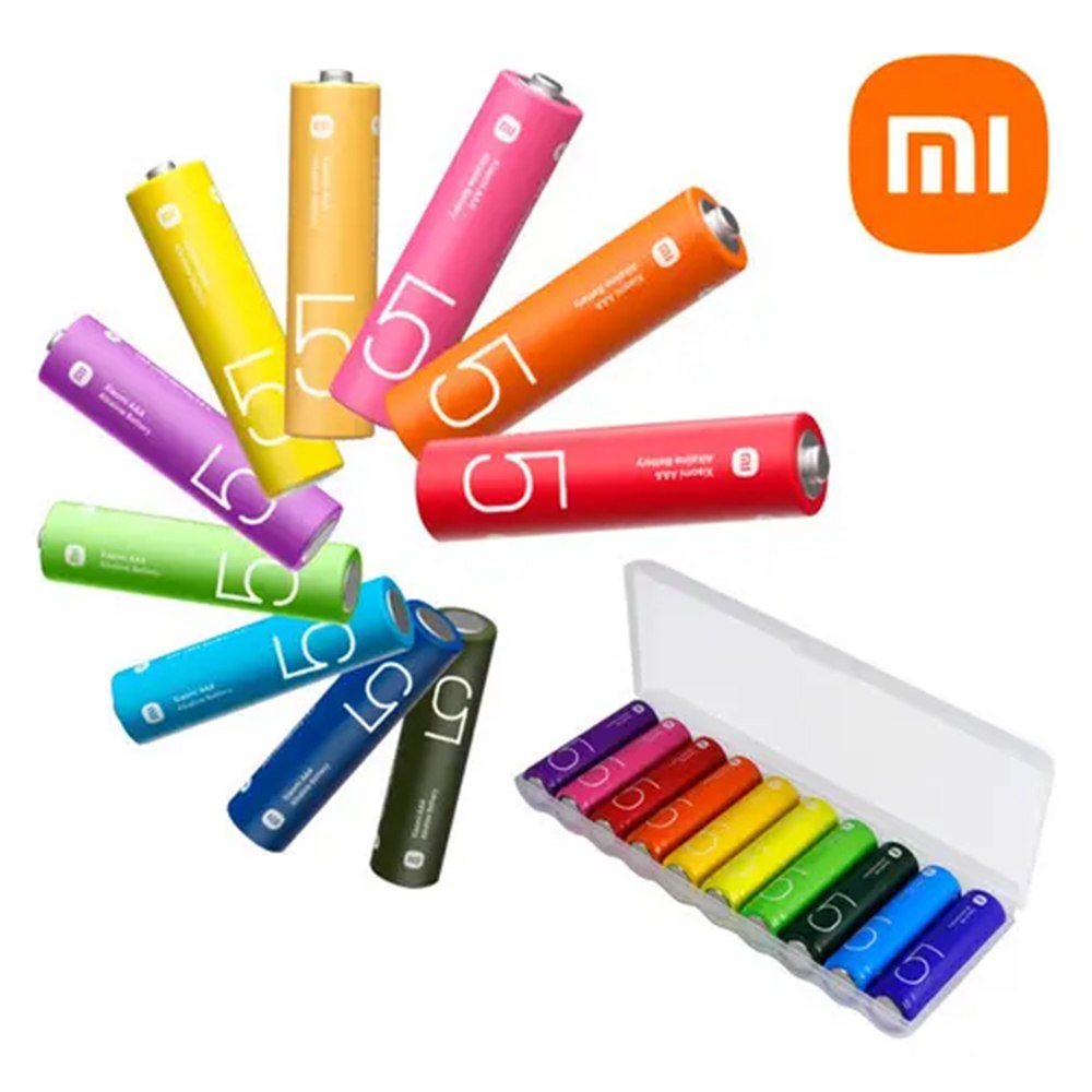 PILAS ALCALINAS XIAOMI AA LR6 1.5V PACK X10 LARGA DURACIÓN SANTOFA ELECTRONICS 2051 - 3