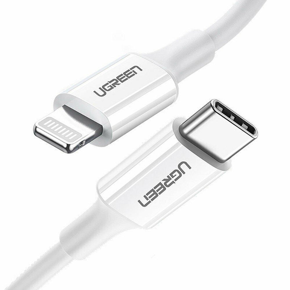 CABLE UGREEN TIPO C A LIGHTNING 1 METRO CARGA RÁPIDA PD 60W IPHONE SANTOFA ELECTRONICS S2053 - 2