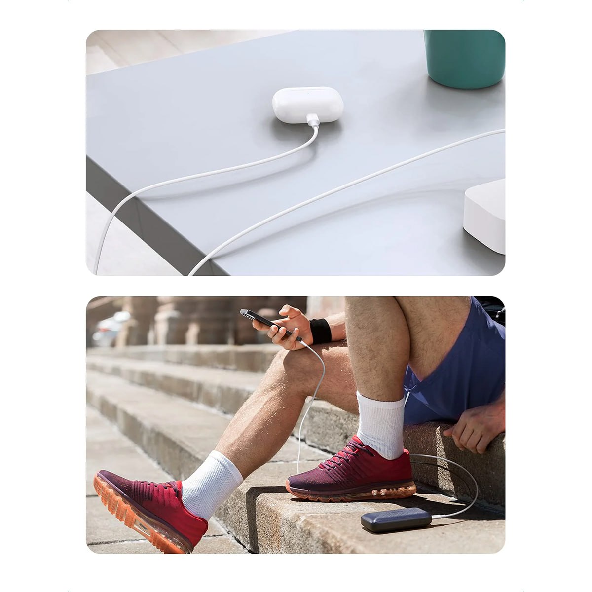 CABLE UGREEN TIPO C A LIGHTNING 1 METRO CARGA RÁPIDA PD 60W IPHONE SANTOFA ELECTRONICS S2053 - 3