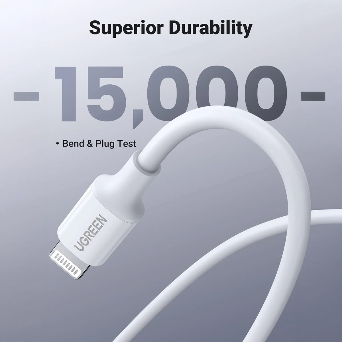 CABLE UGREEN TIPO C A LIGHTNING 1 METRO CARGA RÁPIDA PD 60W IPHONE SANTOFA ELECTRONICS S2053 - 5