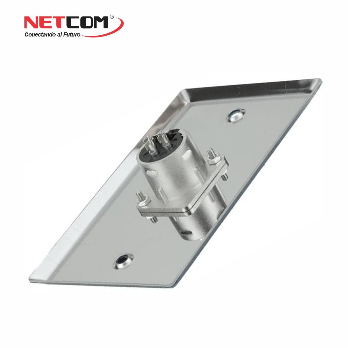 PLACA DE PARED CON CONECTOR XLR HEMBRA DE 3 PINES NETCOM FACEPLATE PARA AUDIO PROFESIONAL SANTOFA ELECTRONICS S2061 - 6