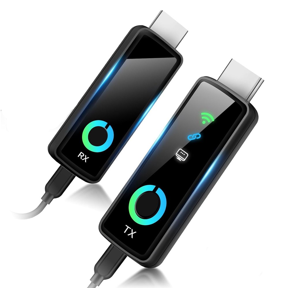 EXTENSOR HDMI INALÁMBRICO 50M 4K TX RX 1080P PLUG Y PLAY LED SANTOFA ELECTRONICS S2064 - 3