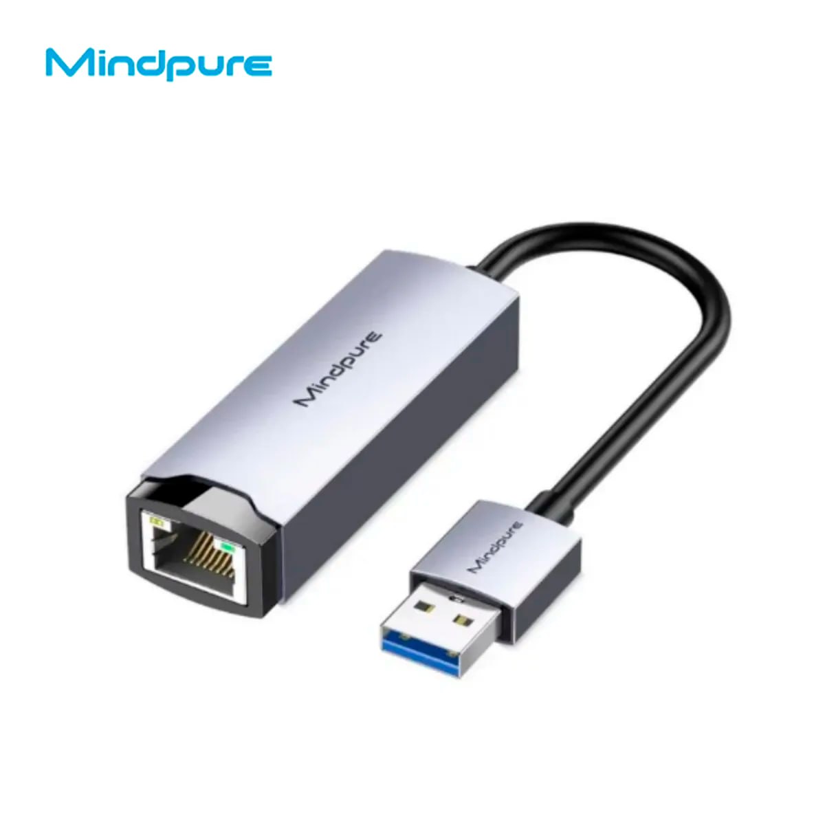 ADAPTADOR DE RED ETHERNET USB 3.0 A RJ45 GIGABIT 1000MBPS MINDPURE  SANTOFA ELECTRONICS S2069 - 4