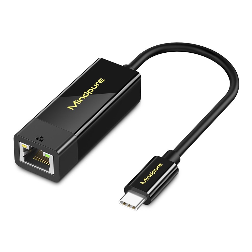 ADAPTADOR DE RED ETHERNET RJ45 A USB TIPO-C 100MBPS MINDPURE SE2070 - 1