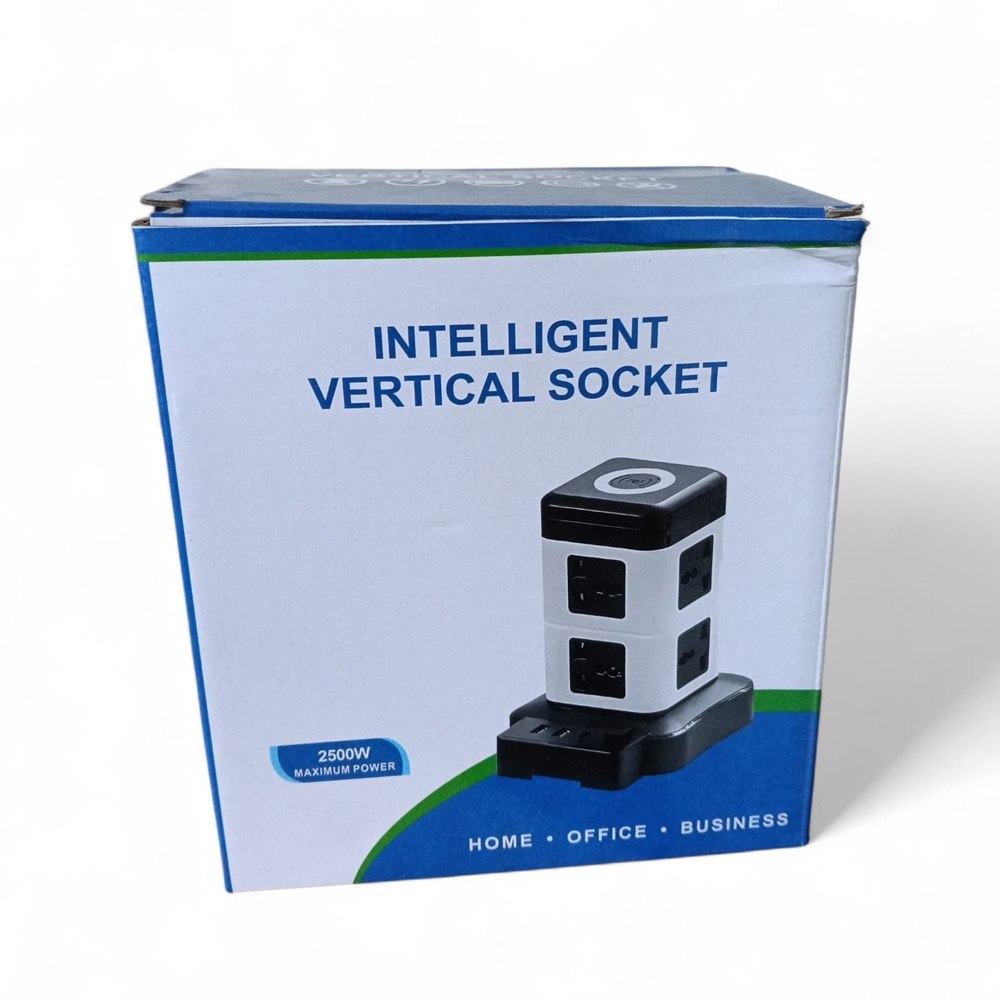 EXTENSIÓN TORRE MULTICONTACTO 8 ENCHUFES Y 3 PUERTOS USB 2500W S2072 SANTOFA ELECTRONICS - 7