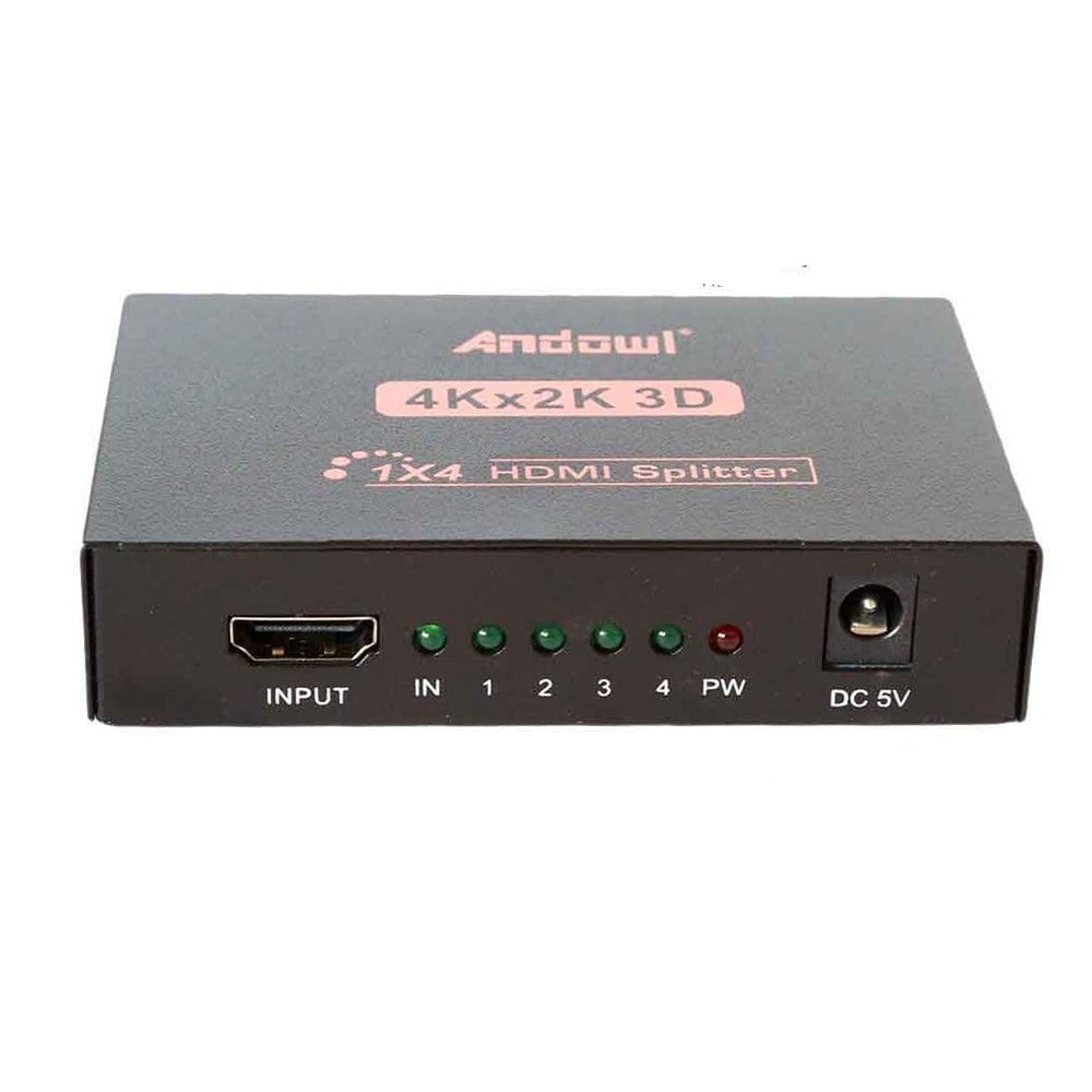 SPLITTER DIVISOR HDMI 1X4 ULTRA HD 4K 30HZ 3D ANDOWL SANTOFA ELECTRONICS S2078 - 1