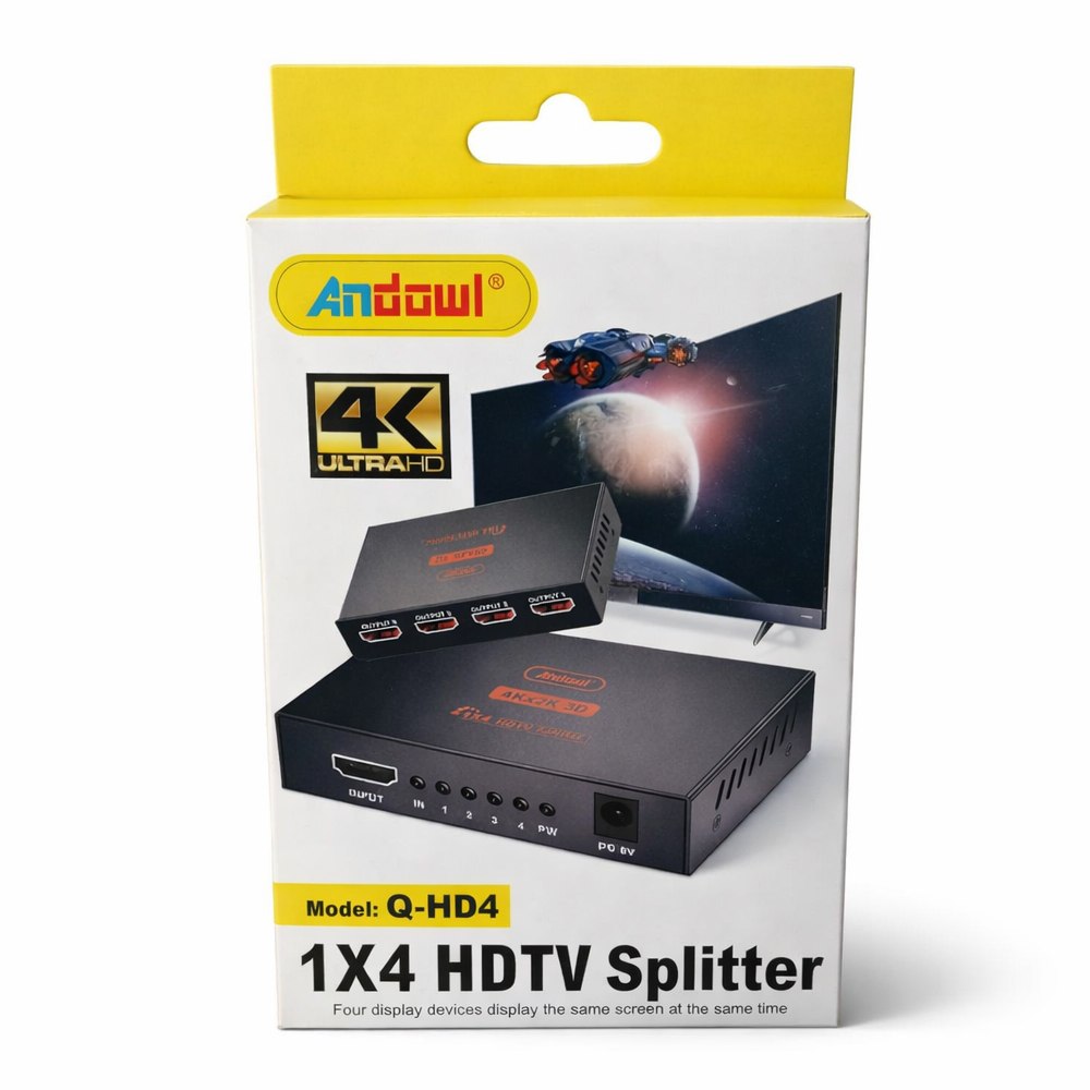 SPLITTER DIVISOR HDMI 1X4 ULTRA HD 4K 30HZ 3D ANDOWL SANTOFA ELECTRONICS S2078 - 5