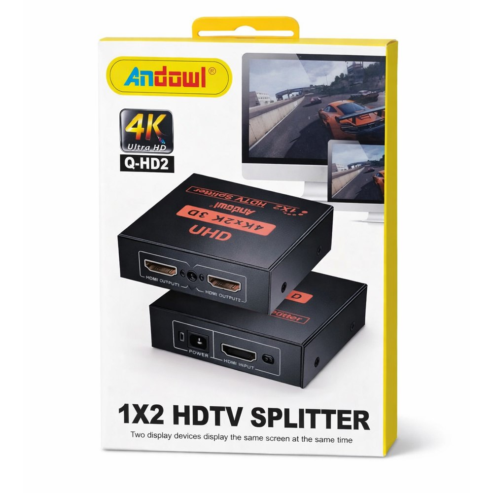 SPLITTER DIVISOR HDMI 1X2 ULTRA HD 4K 3D ANDOWL SANTOFA ELECTRONICS S2079 - 6