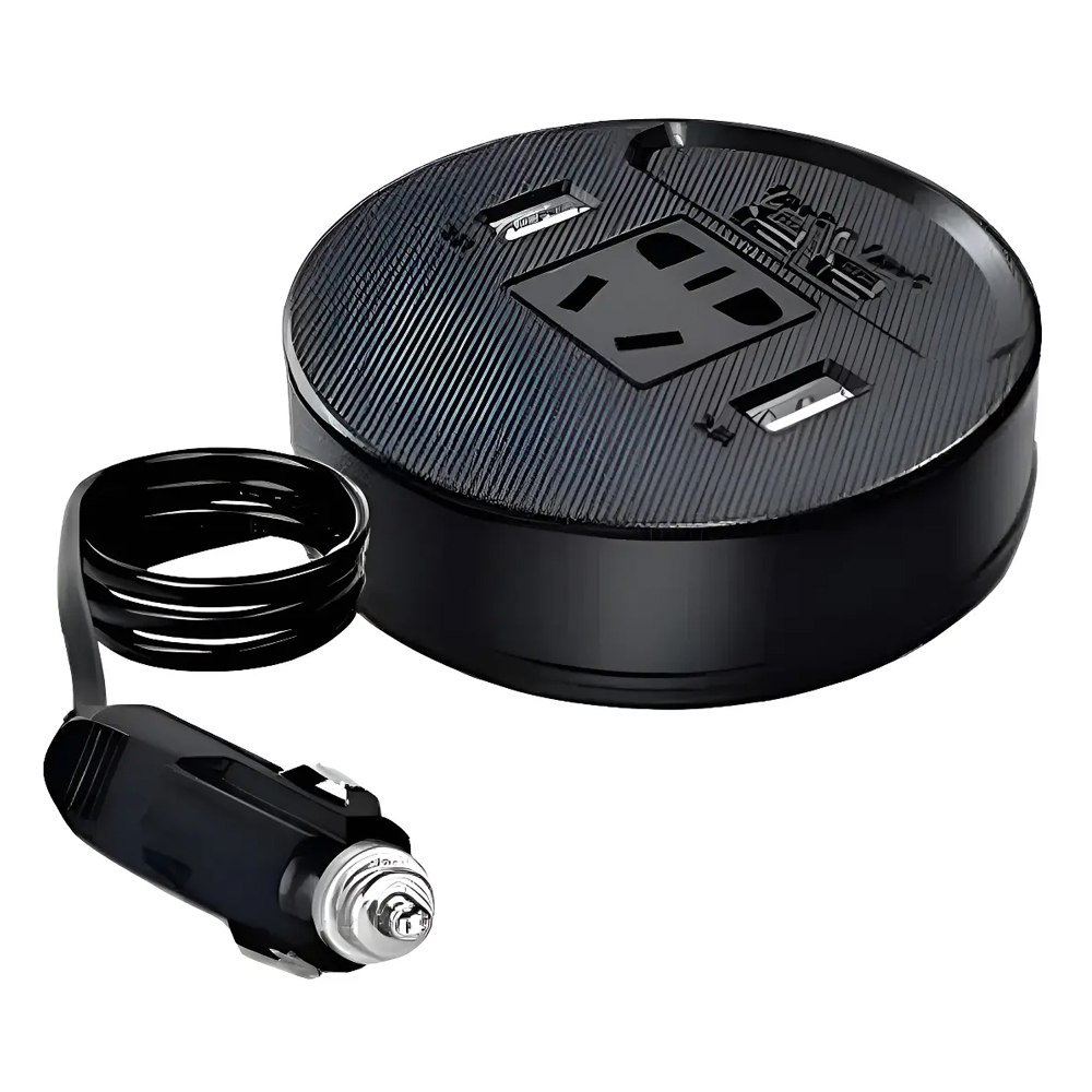 INVERSOR DE CORRIENTE PARA AUTO 150W 12V A 220V CON USB Y TIPO-C SANTOFA ELECTRONICS S2080 - 1