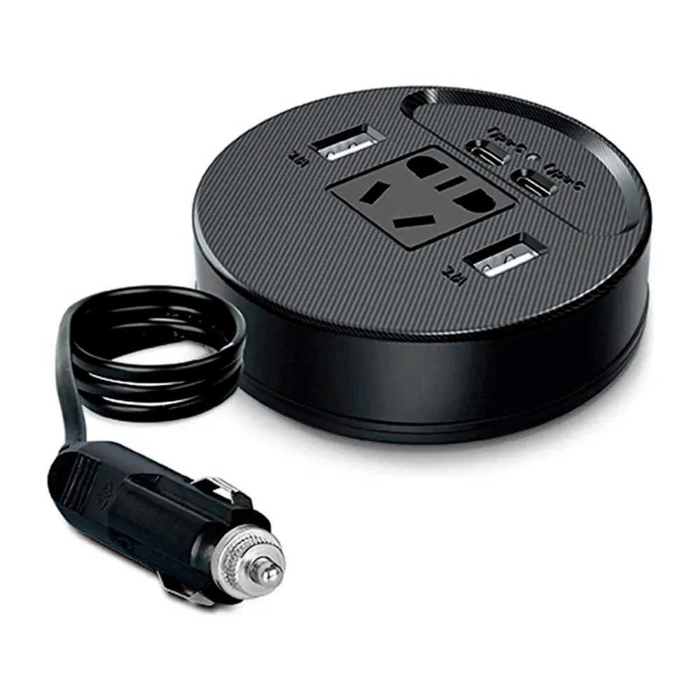 INVERSOR DE CORRIENTE PARA AUTO 150W 12V A 220V CON USB Y TIPO-C SANTOFA ELECTRONICS S2080 - 3