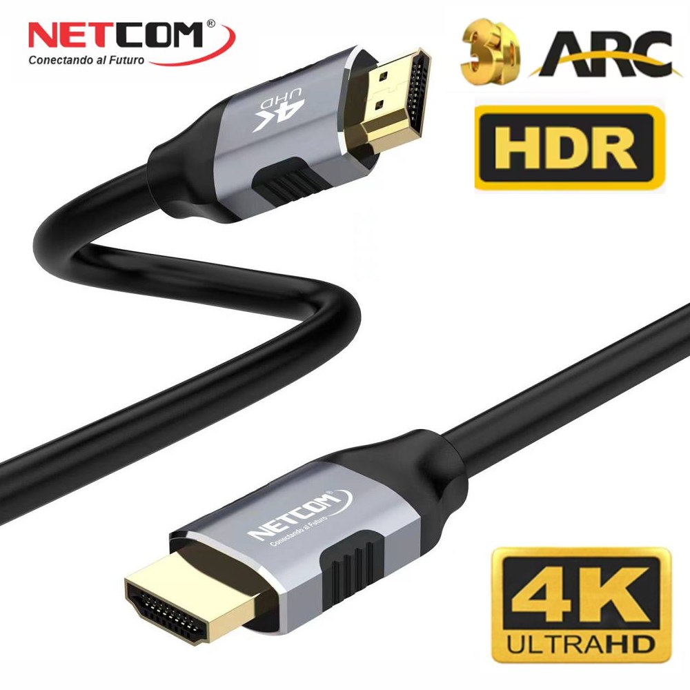 CABLE HDMI 2.0 8 METROS NETCOM ULTRA HD 3D 4K 60HZ 2160P PVC SANTOFA ELECTRONICS S2107 - 5