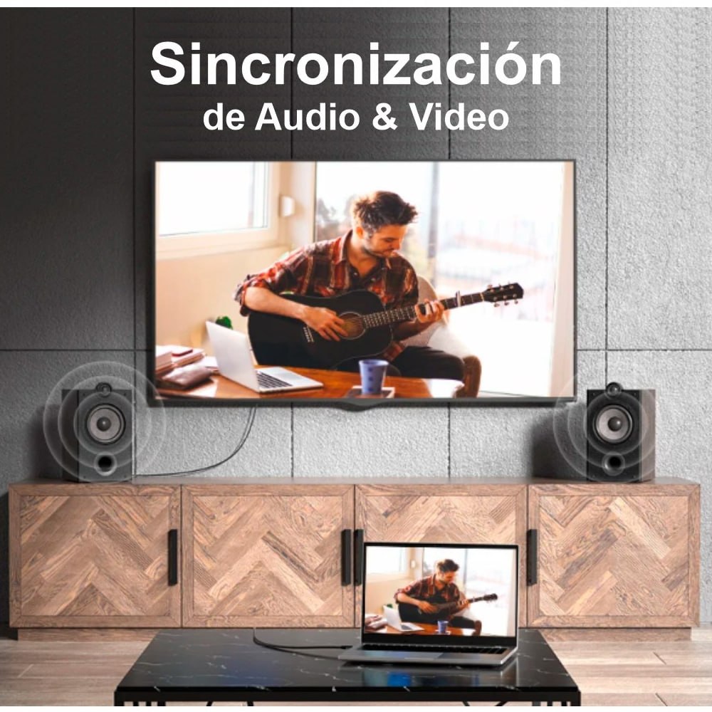 CABLE HDMI 2.0 25 METROS NETCOM ULTRA HD 3D 4K 60HZ 2160P PVC SANTOFA ELECTRONICS S2108 - 6