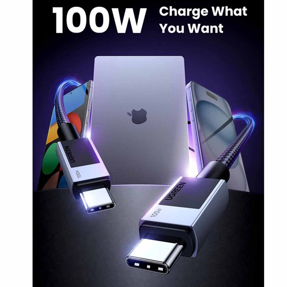 CABLE USB-C A USB-C UGREEN 100W CARGA RÁPIDA PD 3.1 2 METROS SANTOFA ELECTRONICS S1247 - 4