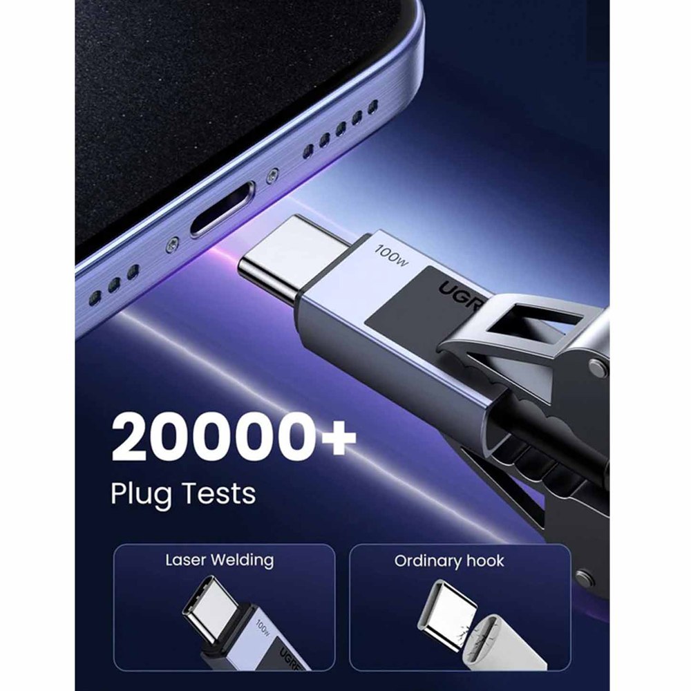 CABLE USB-C A USB-C UGREEN 100W CARGA RÁPIDA PD 3.1 2 METROS SANTOFA ELECTRONICS S1247 - 8