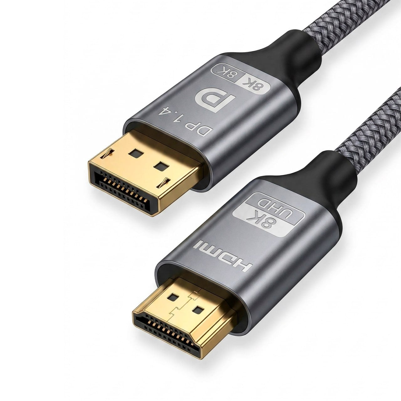CABLE CONVERTIDOR DISPLAYPORT A HDMI 8K ULTRA HD TRENZADO 2 METROS S2086 - 1