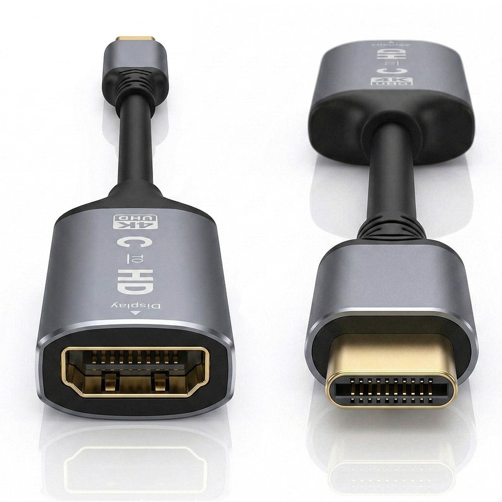 ADAPTADOR CONVERTIDOR USB TIPO-C A HDMI 4K ULTRA HD (20 CM) SANTOFA ELECTRONICS S2089 - 1