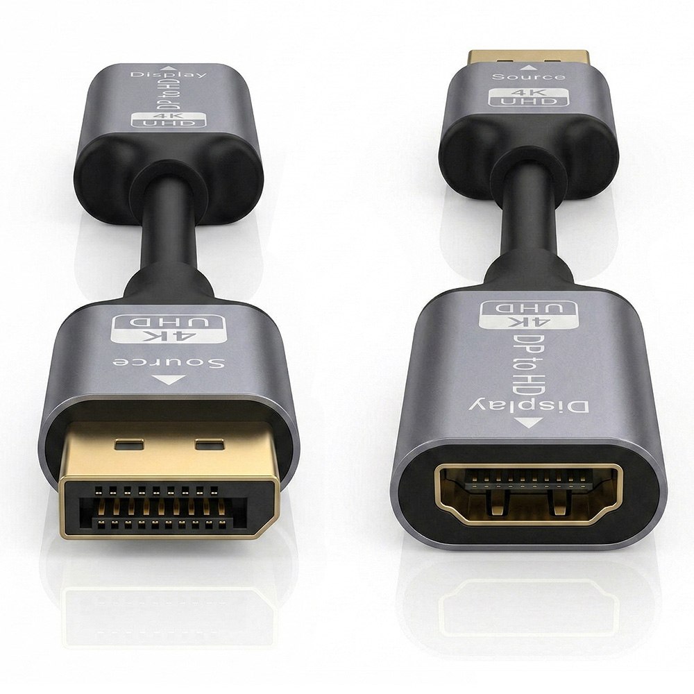 ADAPTADOR CONVERTIDOR USB TIPO-C A HDMI 4K ULTRA HD 20 CM PLUG Y PLAY ALUMINIO SANTOFA ELECTRONICES S2089 - 1