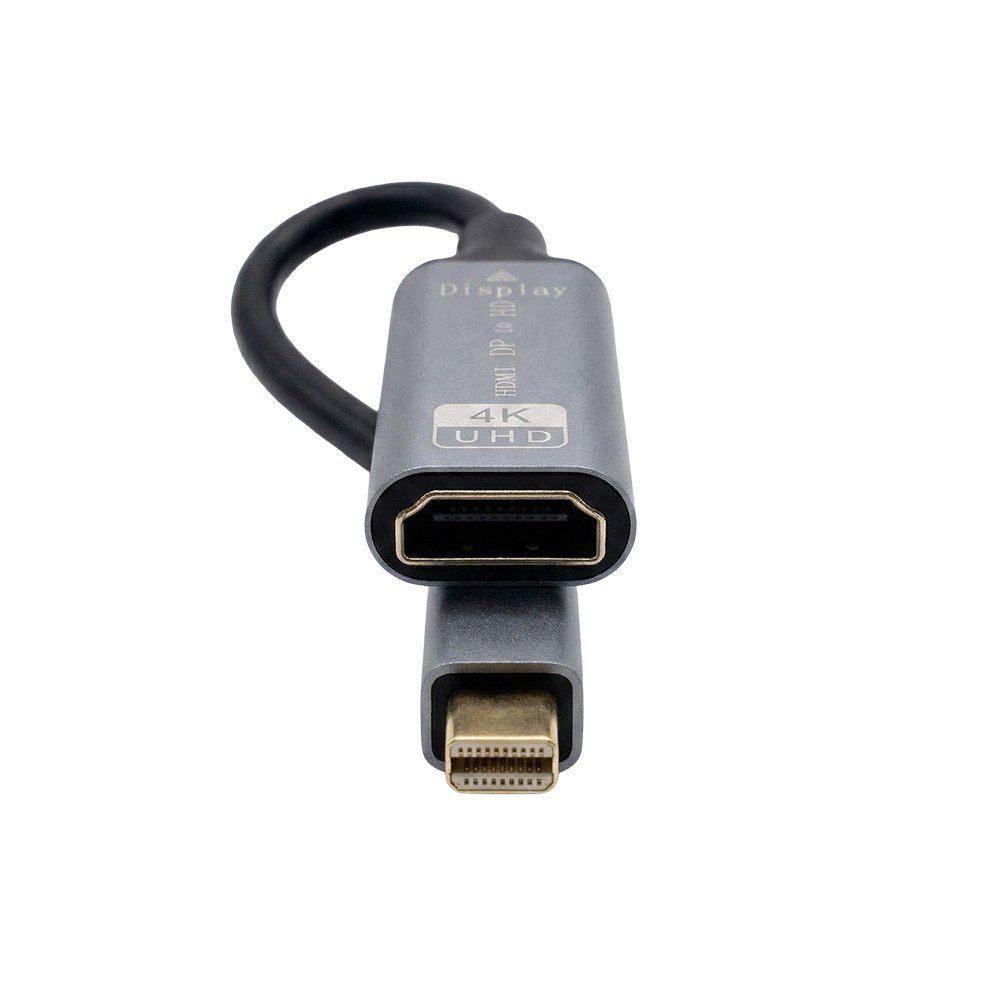 ADAPTADOR CONVERTIDOR MINI DISPLAYPORT A HDMI 4K ULTRA HD 20 CM ALUMINIO SANTOFA ELECTRONICS S2091 - 3