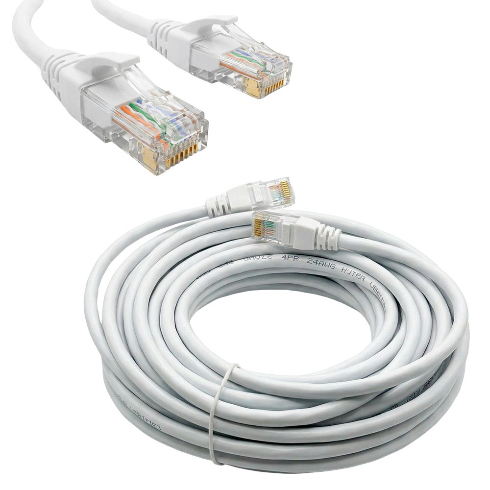 CABLE DE RED ETHERNET RJ45 CAT6E 10 METROS ALTA VELOCIDAD SANTOFA ELECTRONICS S2092 - 1