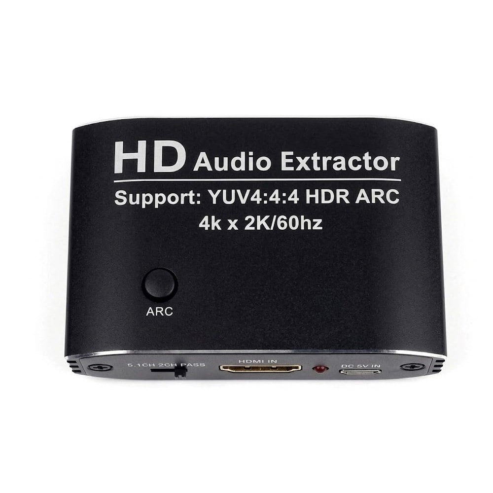 EXTRACTOR DE AUDIO HDMI 4K A 60HZ CON ARC (SALIDA ÓPTICA SPDIF Y 3.5MM) SANTOFA ELECTRONICS S2097 - 1