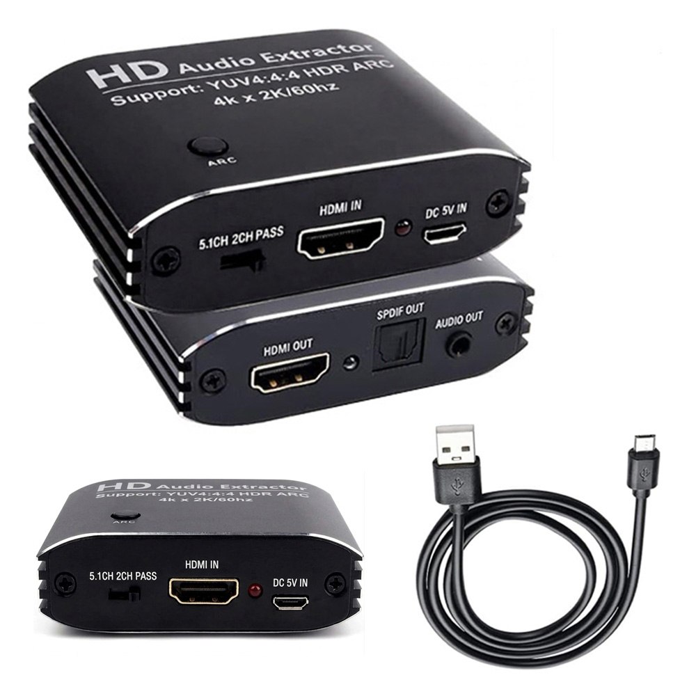 EXTRACTOR DE AUDIO HDMI 4K A 60HZ CON ARC (SALIDA ÓPTICA SPDIF Y 3.5MM) SANTOFA ELECTRONICS S2097 - 3