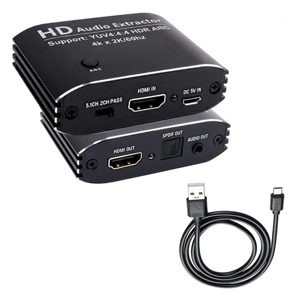 EXTRACTOR DE AUDIO HDMI 4K A 60HZ CON ARC (SALIDA ÓPTICA SPDIF Y 3.5MM) SANTOFA ELECTRONICS S2097 - 4