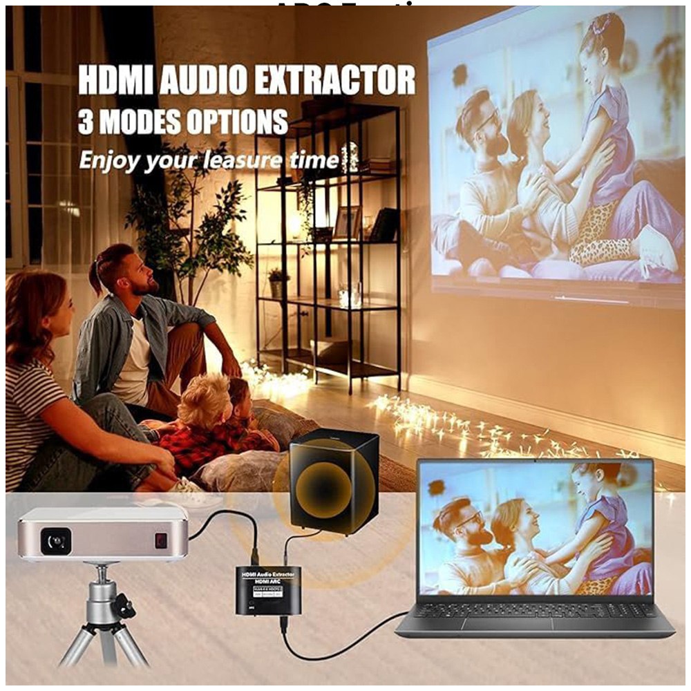 EXTRACTOR DE AUDIO HDMI 4K A 60HZ CON ARC (SALIDA ÓPTICA SPDIF Y 3.5MM) SANTOFA ELECTRONICS S2097 - 8