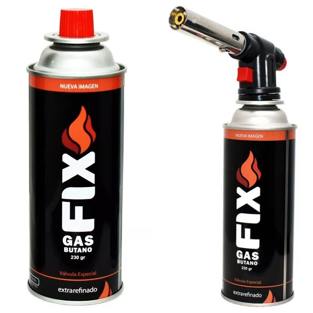KIT MINI SOPLETE FLAMEADOR PROFESIONAL COCINA ADAPTABLE FIX + GAS BUTANO SANTOFA ELECTRONICS S2122 - 2