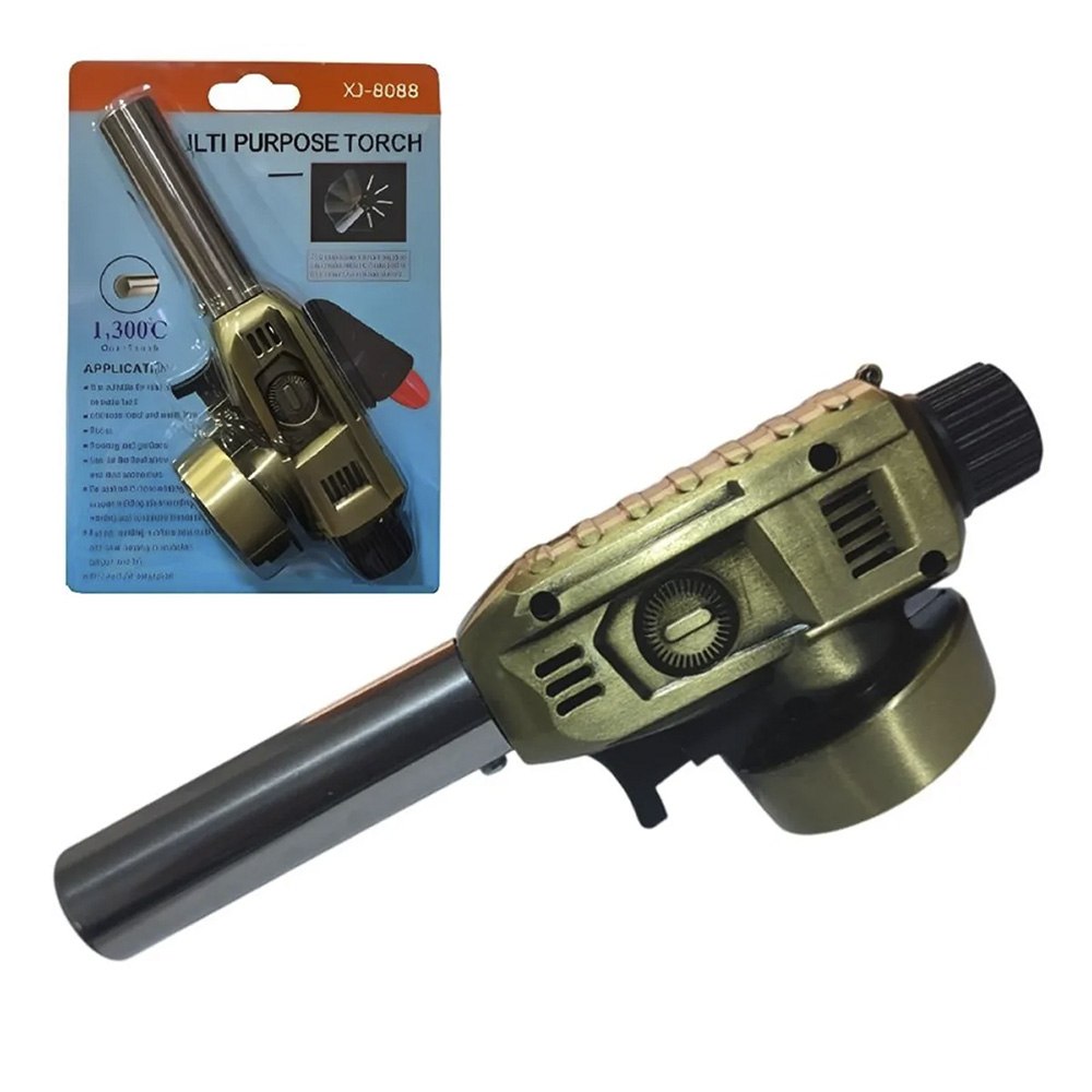 MINI SOPLETE METÁLICO MULTIUSOS DE ALTO RENDIMIENTO ADAPTABLE PARA GAS BUTANO SANTOFA ELECTRONICS S2045 - 2