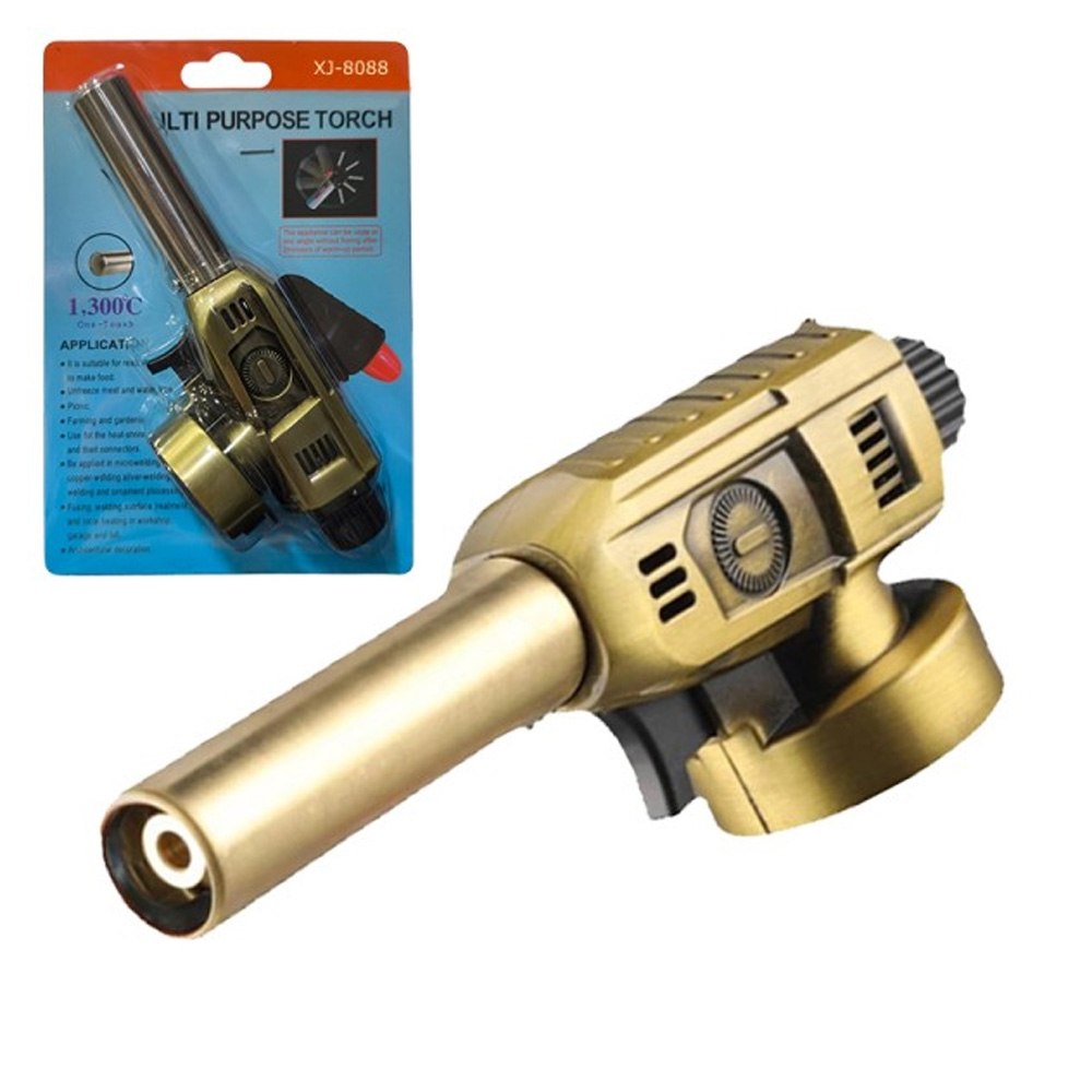 KIT MINI SOPLETE FLAMEADOR PROFESIONAL COCINA ADAPTABLE PARA GAS BUTANO + GAS SANTOFA ELECTRONICS S2046 - 6