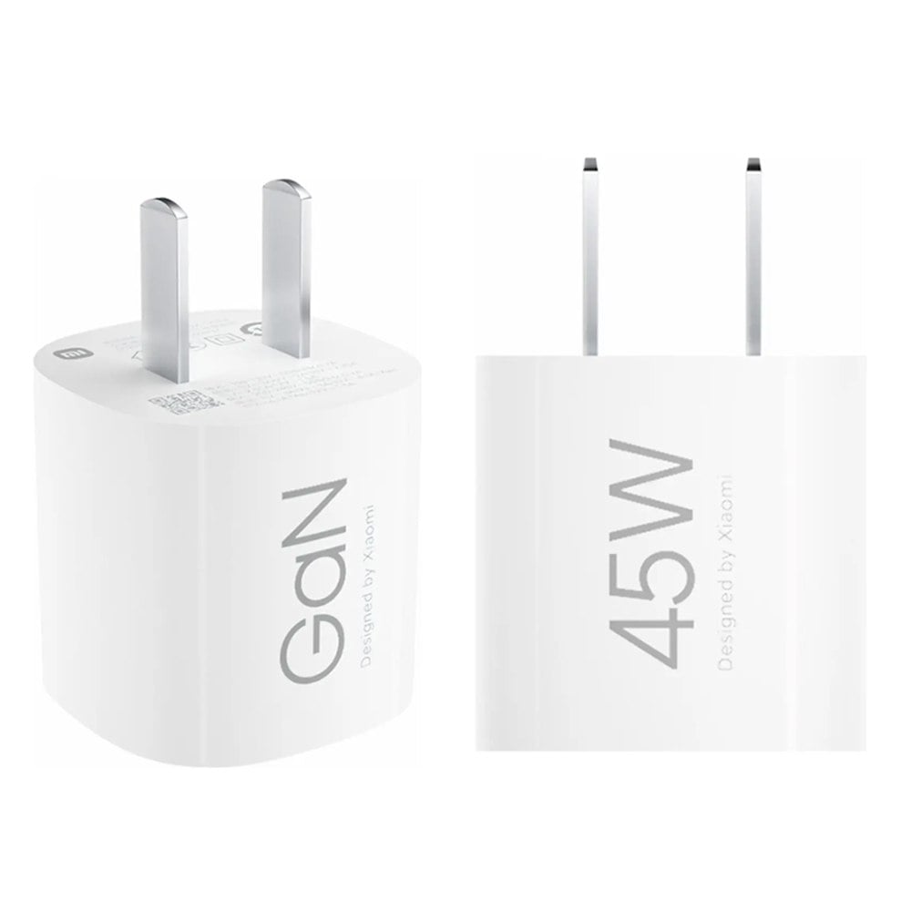 CARGADOR DE PARED XIAOMI 45W GAN USB TIPO-C CON CABLE INCLUIDO MODELO MDY-17-EA S2110 - 2