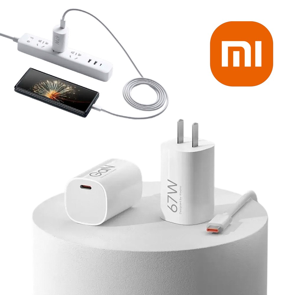 CARGADOR DE PARED XIAOMI 67W GAN USB TIPO-C CON CABLE INCLUIDO MDY-16-EJ SANTOFA ELECTRONICS S2111 - 2