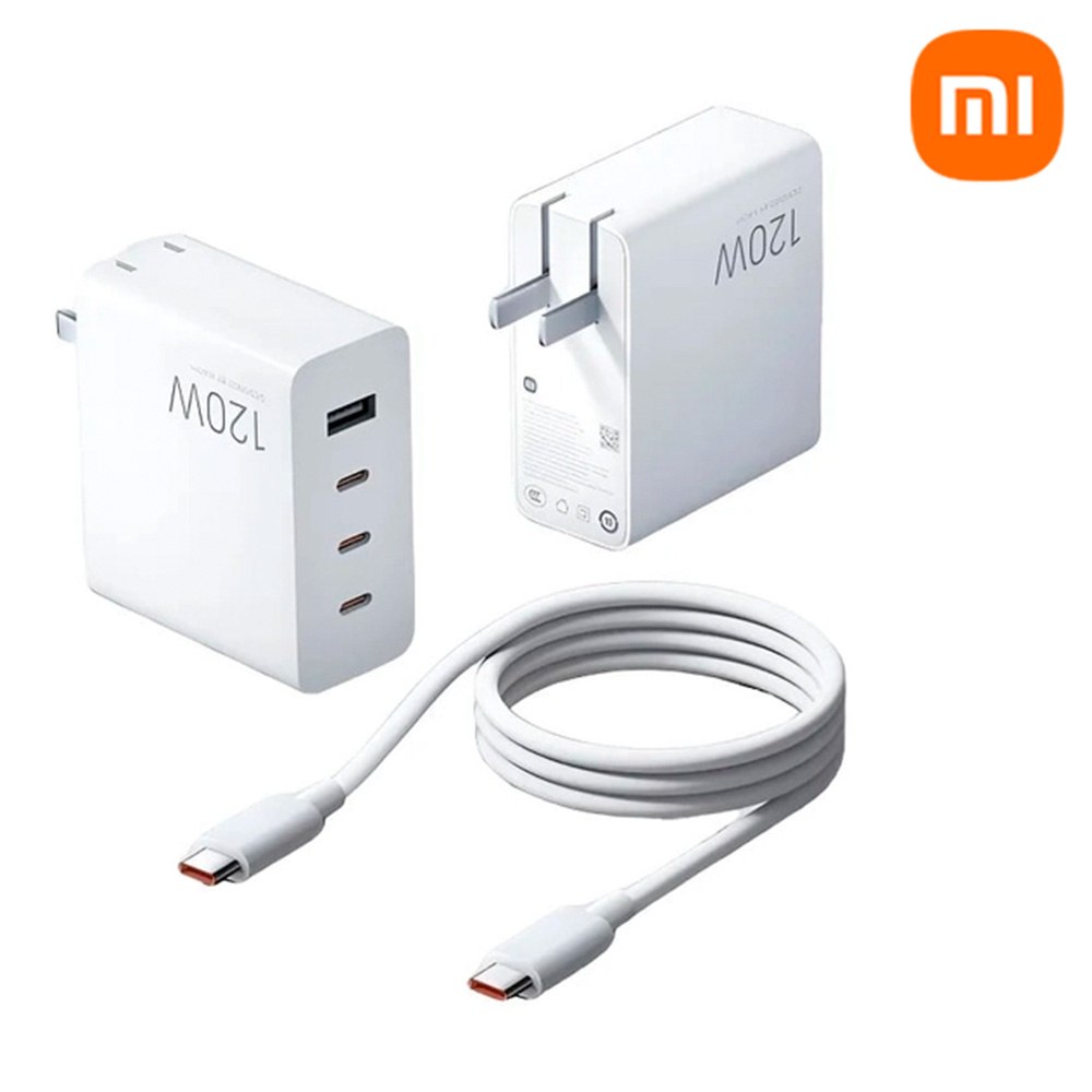 CARGADOR DE PARED XIAOMI 120W GAN DE 4 PUERTOS (3X USB-C + 1X USB-A) SANTOFA ELECTRONICS S2114 - 2