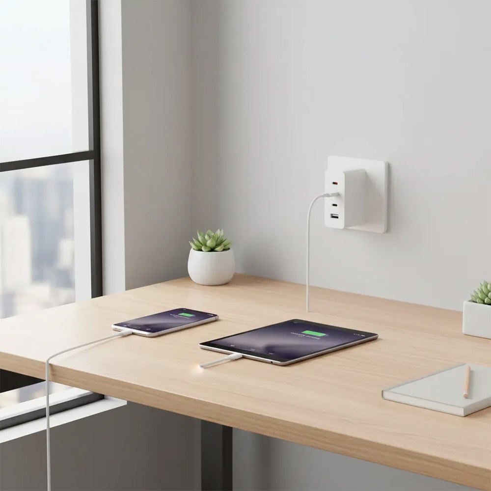 CARGADOR DE PARED XIAOMI 120W GAN DE 4 PUERTOS (3X USB-C + 1X USB-A) SANTOFA ELECTRONICS S2114 - 7