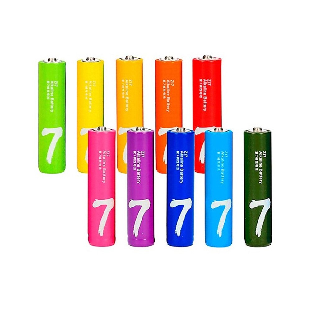 PACK DE 10 PILAS ALCALINAS AAA XIAOMI LR03 1.5V MULTICOLOR SANTOFA ELECTRONICS S2125 - 9