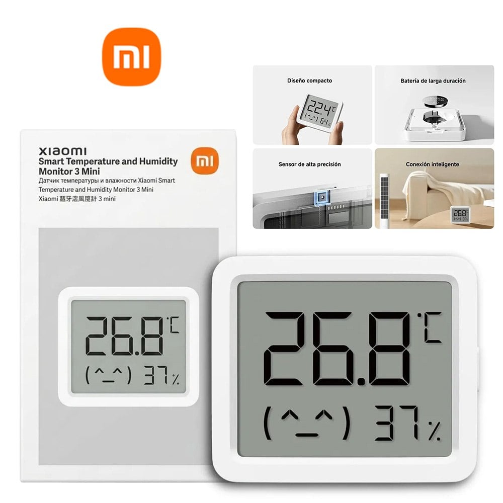 TERMOHIGRÓMETRO INTELIGENTE XIAOMI MI TEMPERATURE AND HUMIDITY MONITOR 3 MINI SANTOFA ELECTRONICS S2126 - 4