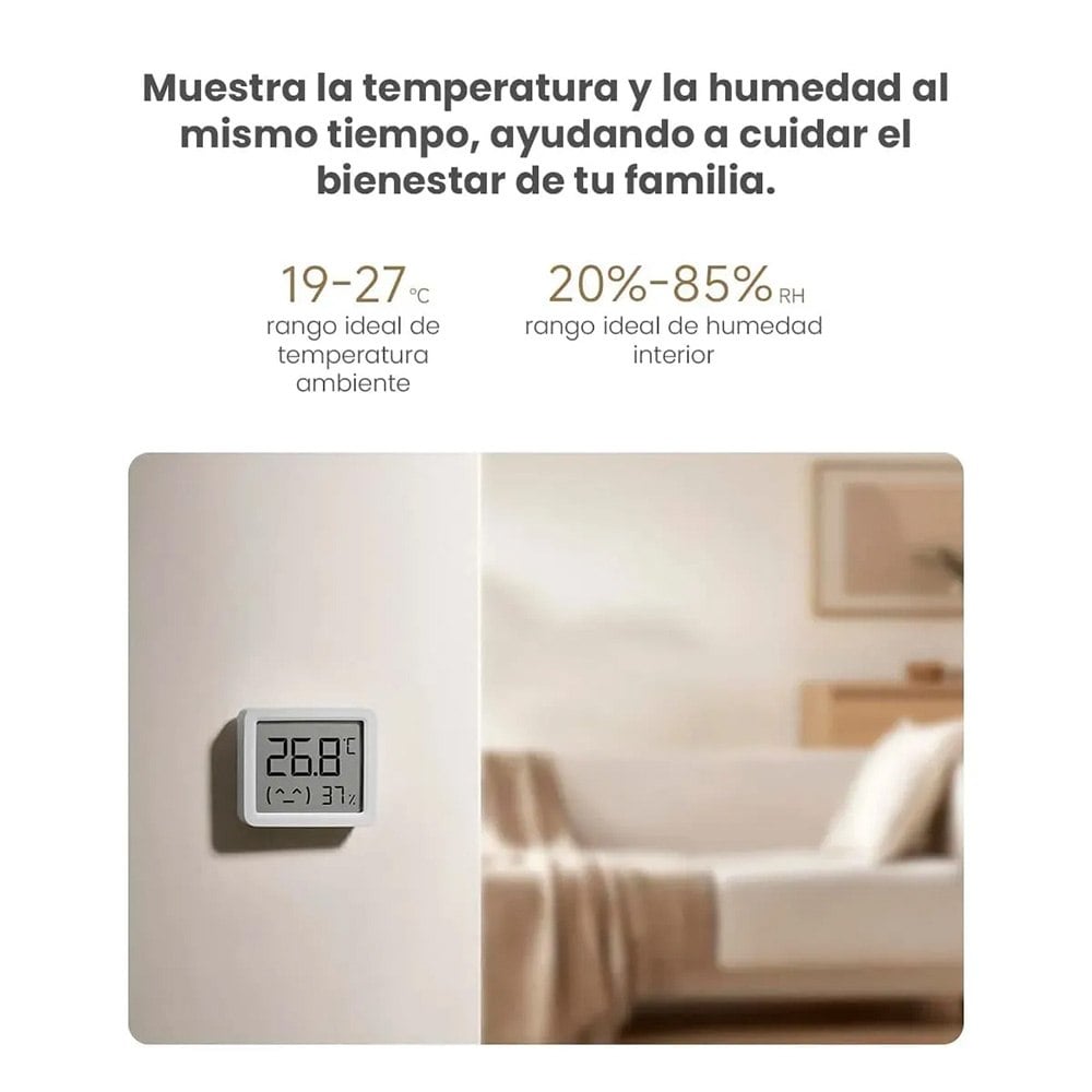 TERMOHIGRÓMETRO INTELIGENTE XIAOMI MI TEMPERATURE AND HUMIDITY MONITOR 3 MINI SANTOFA ELECTRONICS S2126 - 6